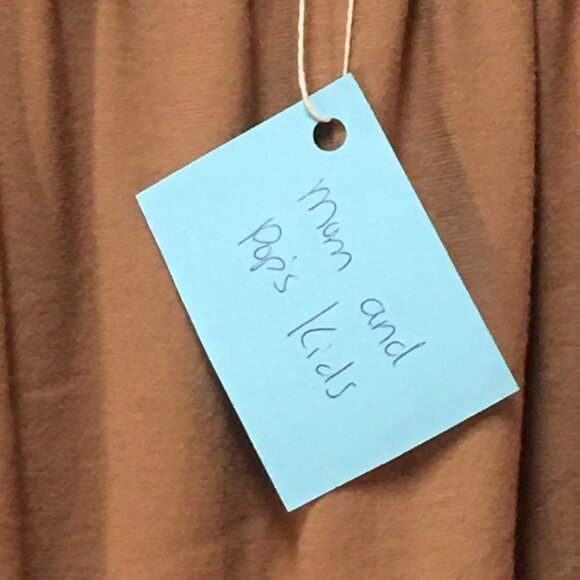 Skirt Girls XL 14/16 Maxi Camel Brown Straight Pencil Cotton Mom and Pop's Kids - Picture 2 of 9